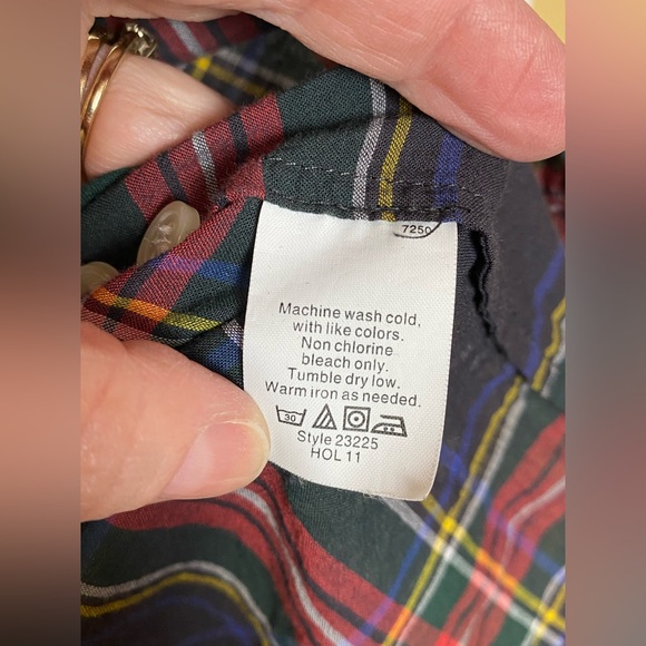 J. Crew Perfect Shirt Plaid Button down Tartan 100% Cotton Womens XL - Picture 5 of 10